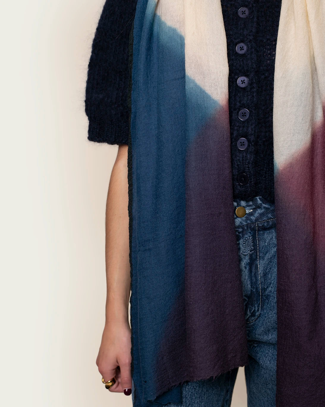 CHAL LANA Y SEDA 70X180CM