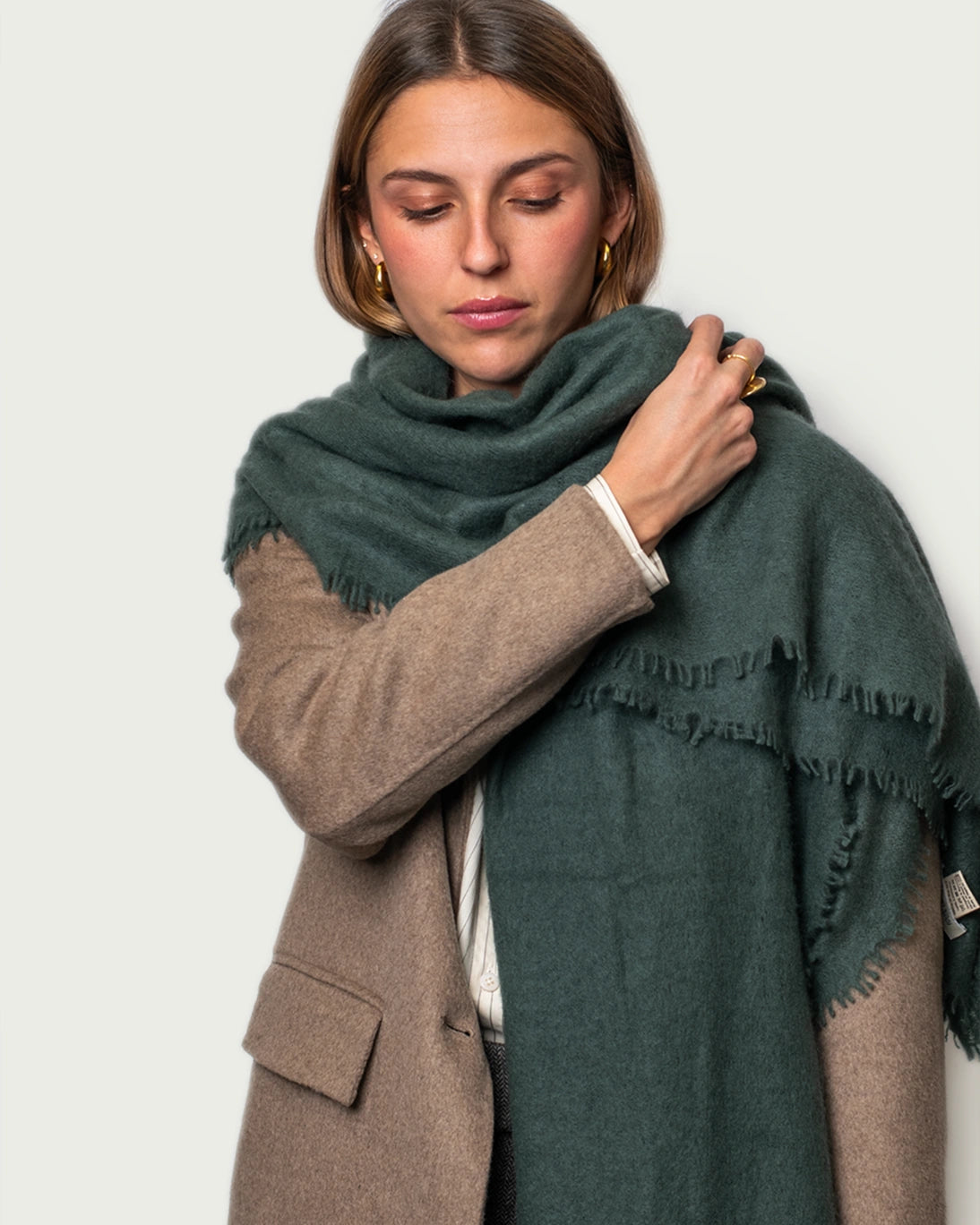 CHAL CASHMERE VERDE 85X200CM