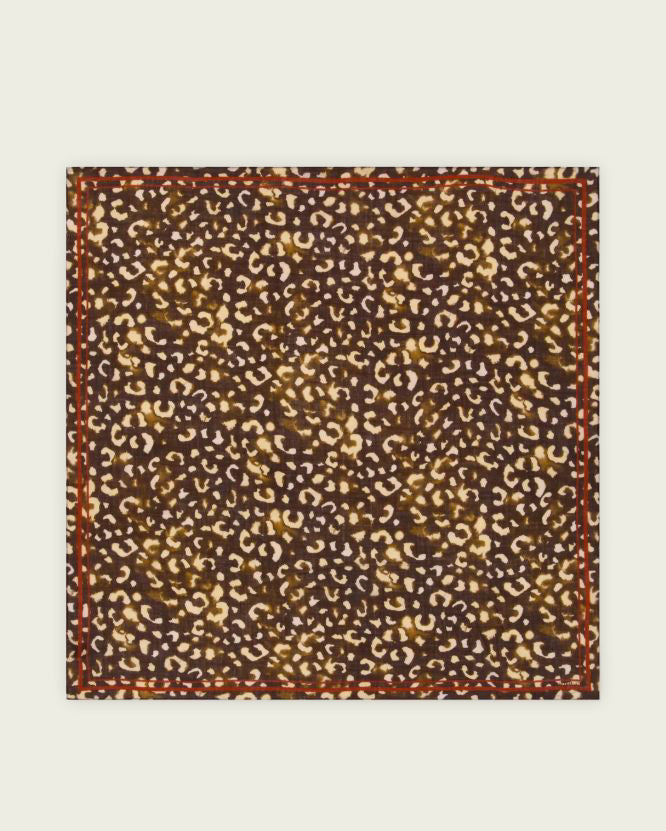 BANDANA LEOPARD SQUARE
