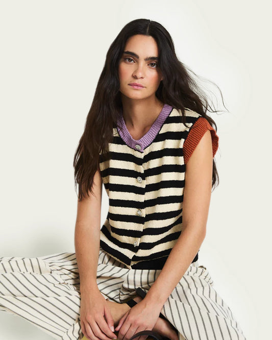 CHALECO MARINERO DE PUNTO