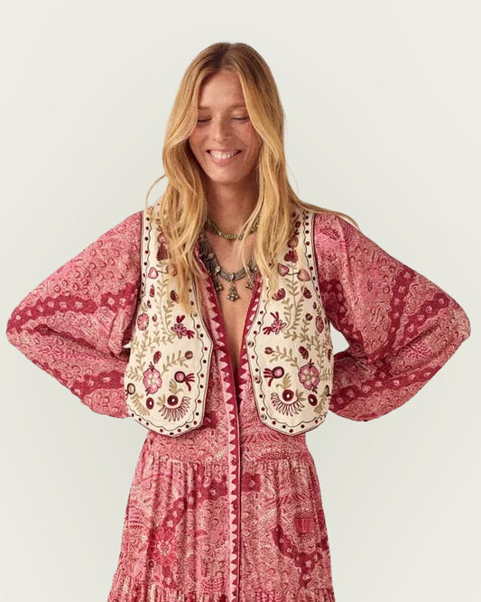 CHALECO BORDADO LOLA