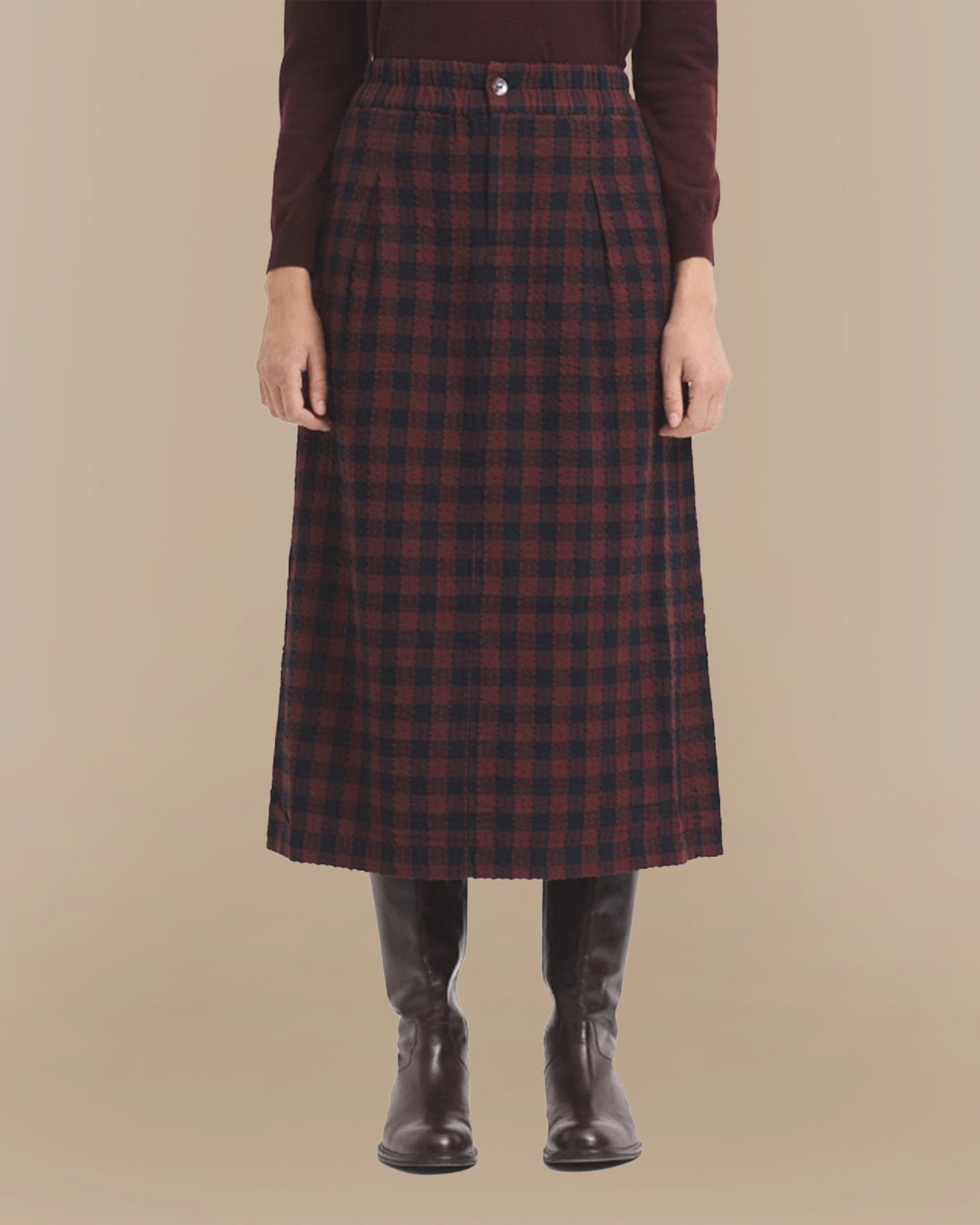 FALDA SEERSUCKER CUADROS