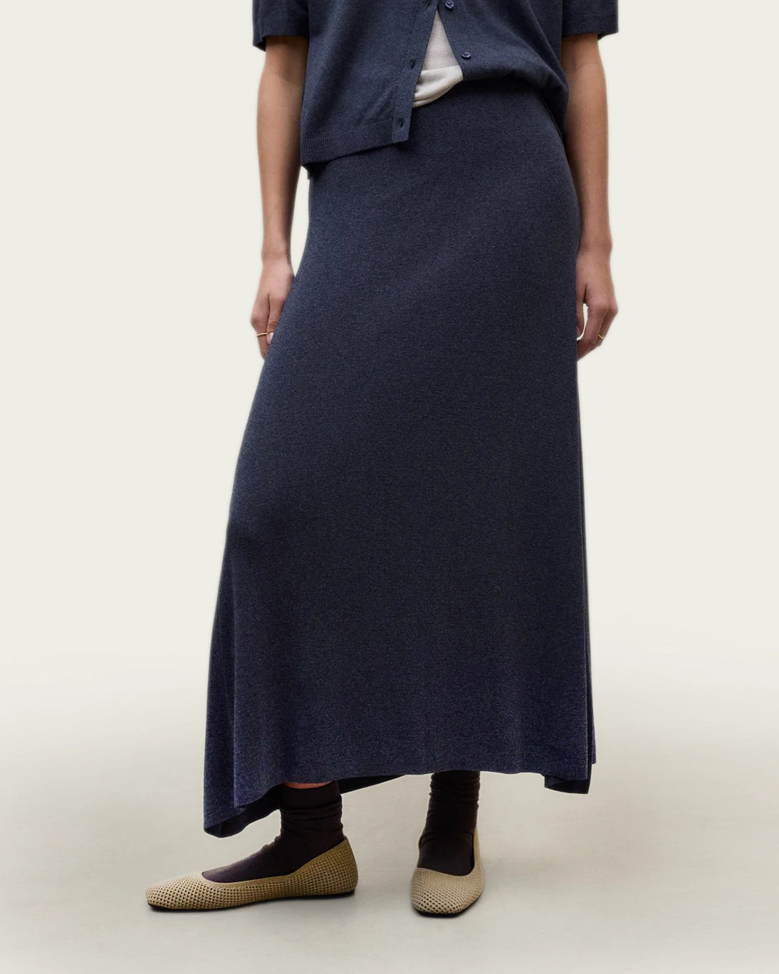 FALDA PUNTO IMA AZUL