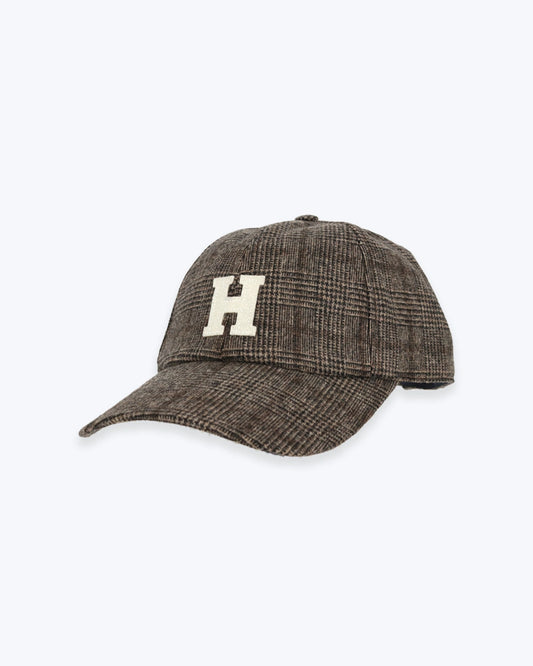 GORRA CUADROS MARRÓN