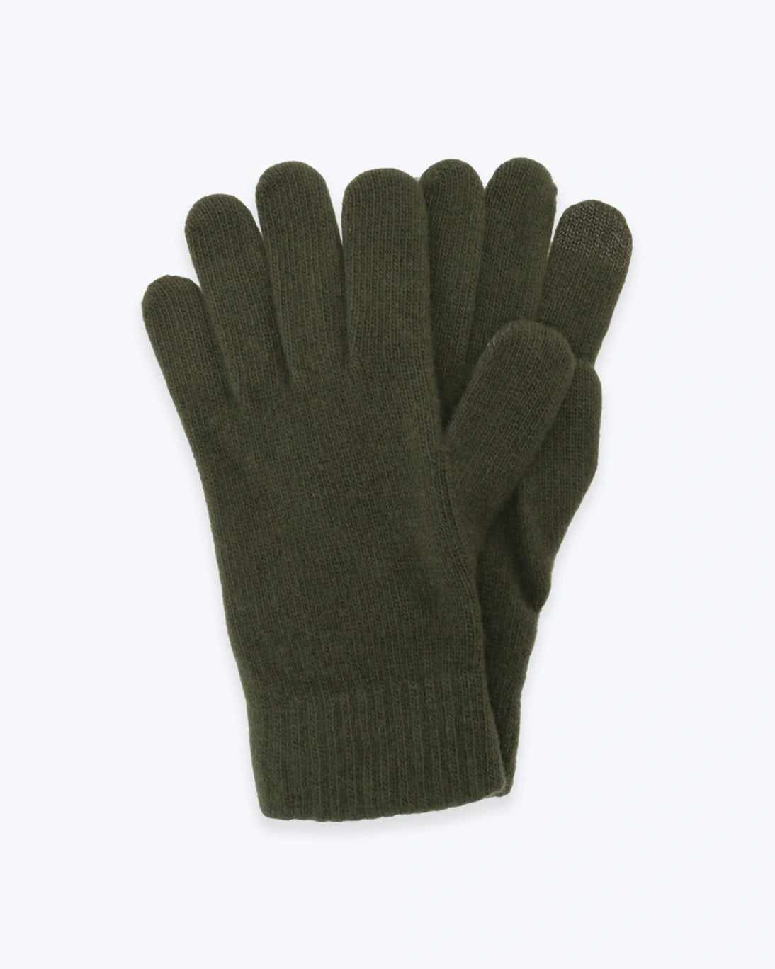 GUANTES LANA Y CASHMERE VERDES