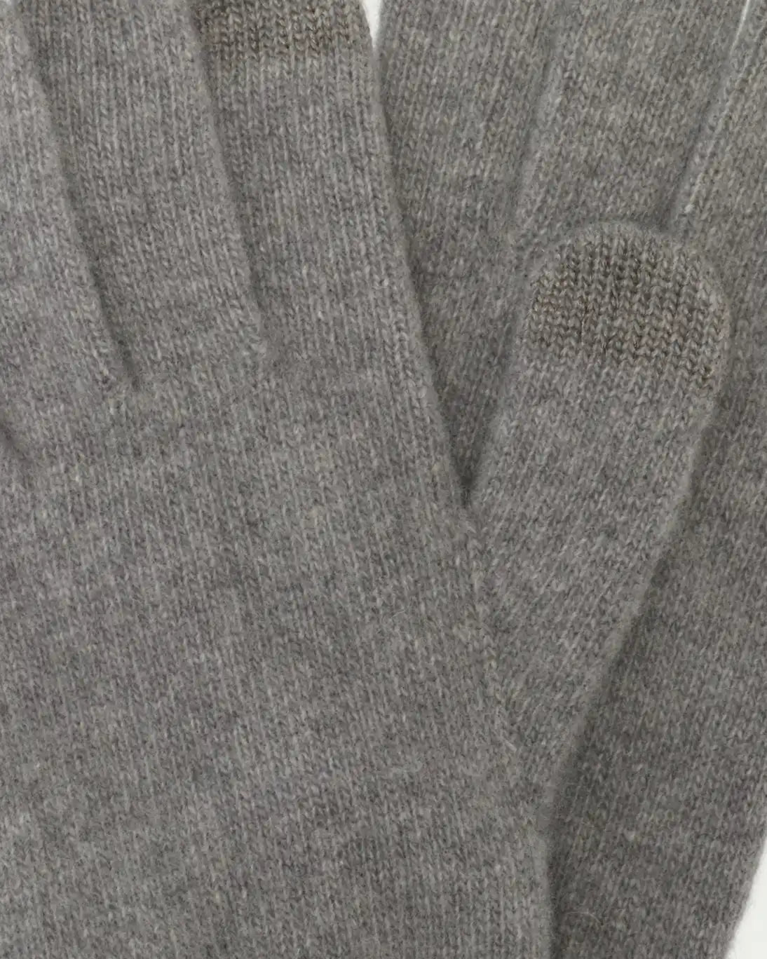 GUANTES LANA Y CASHMERE GRISES