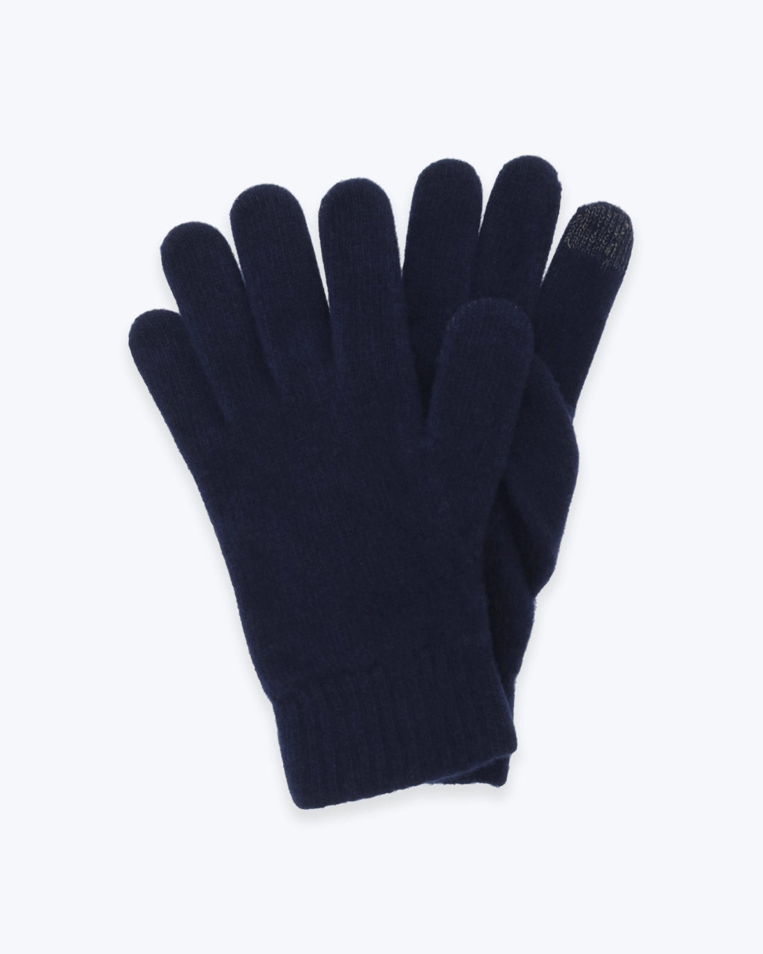 GUANTES LANA Y CASHMERE AZUL MARINO
