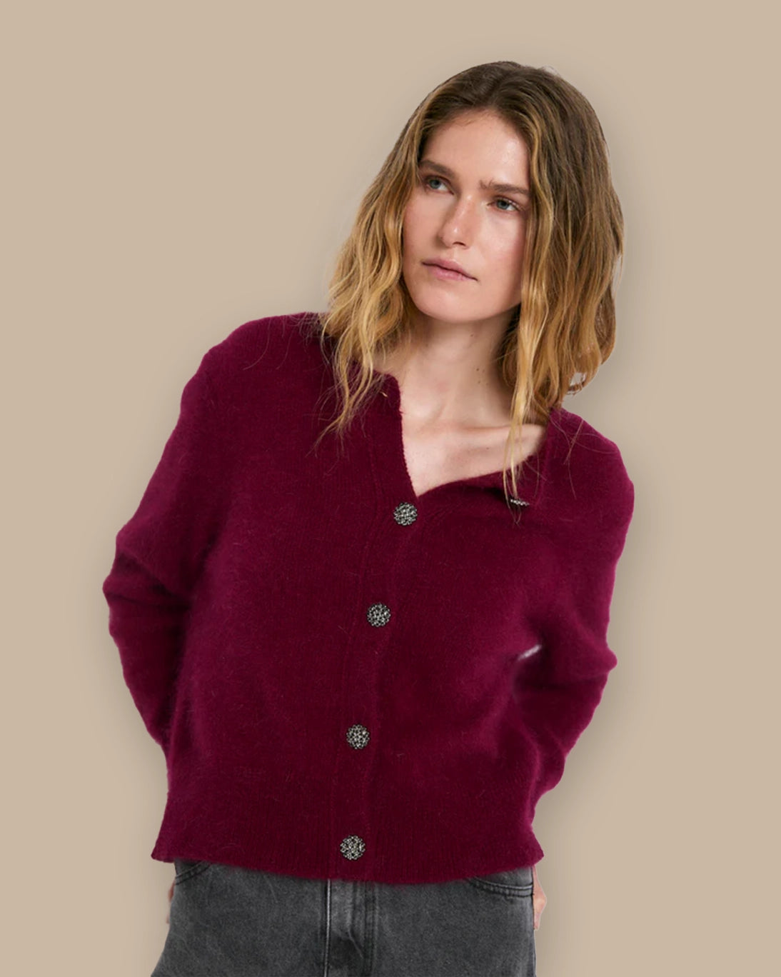 CHAQUETA LUISA BURDEOS