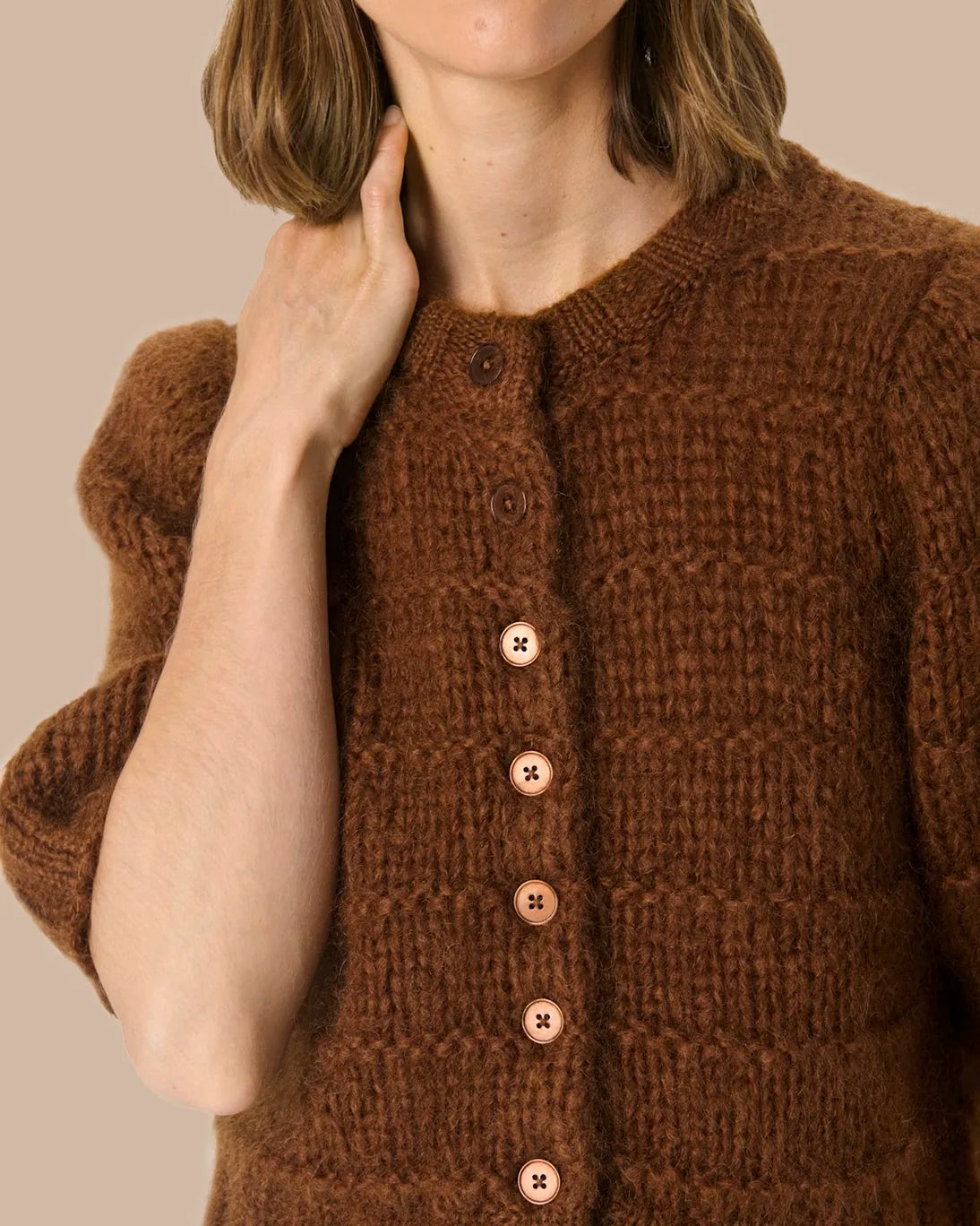 CÁRDIGAN VERNONA MARRÓN