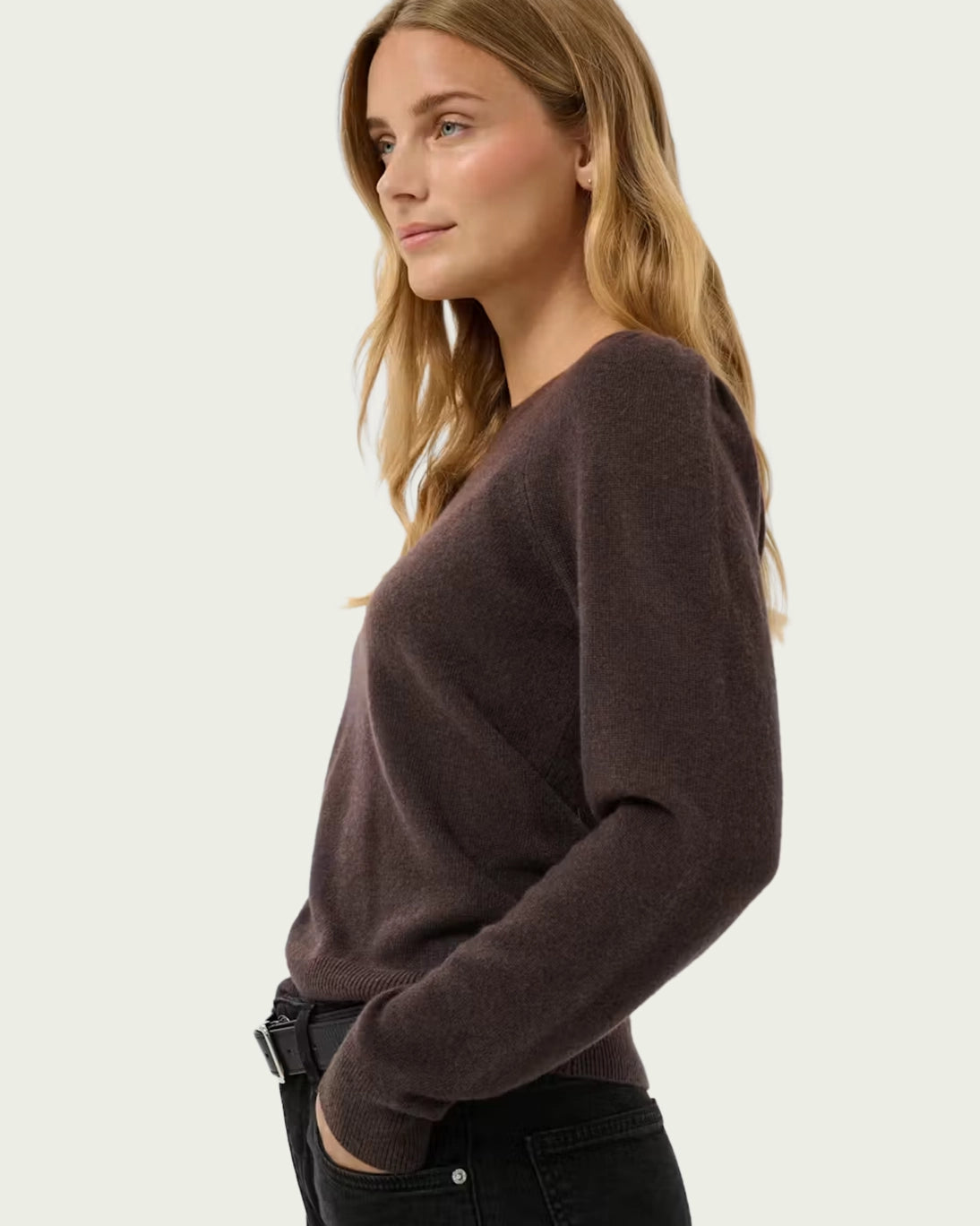 JERSEY CASHMERE MARRÓN EVINA