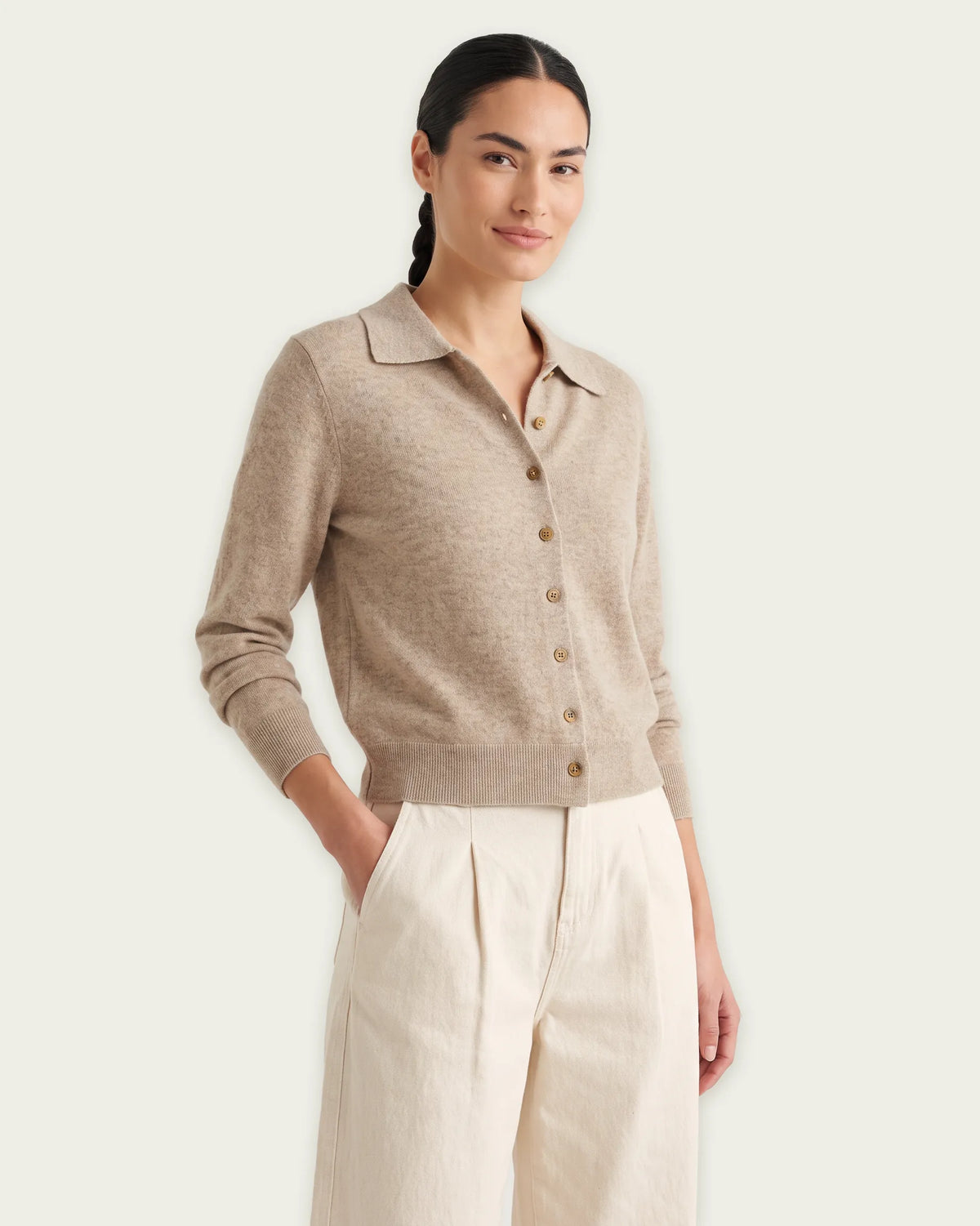 CARDIGAN PORCELAIN BEIGE