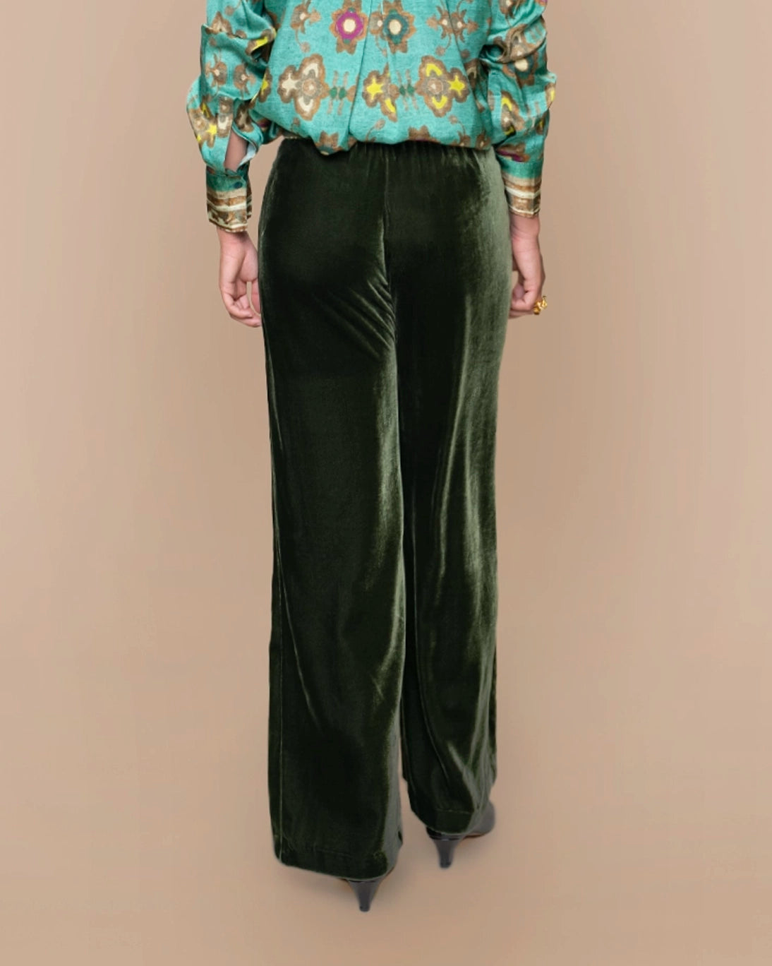 PANTALÓN TERCIOPELO DANCE VERDES
