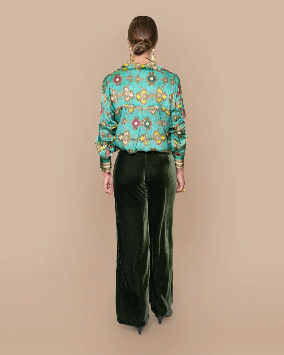 PANTALÓN TERCIOPELO DANCE VERDES