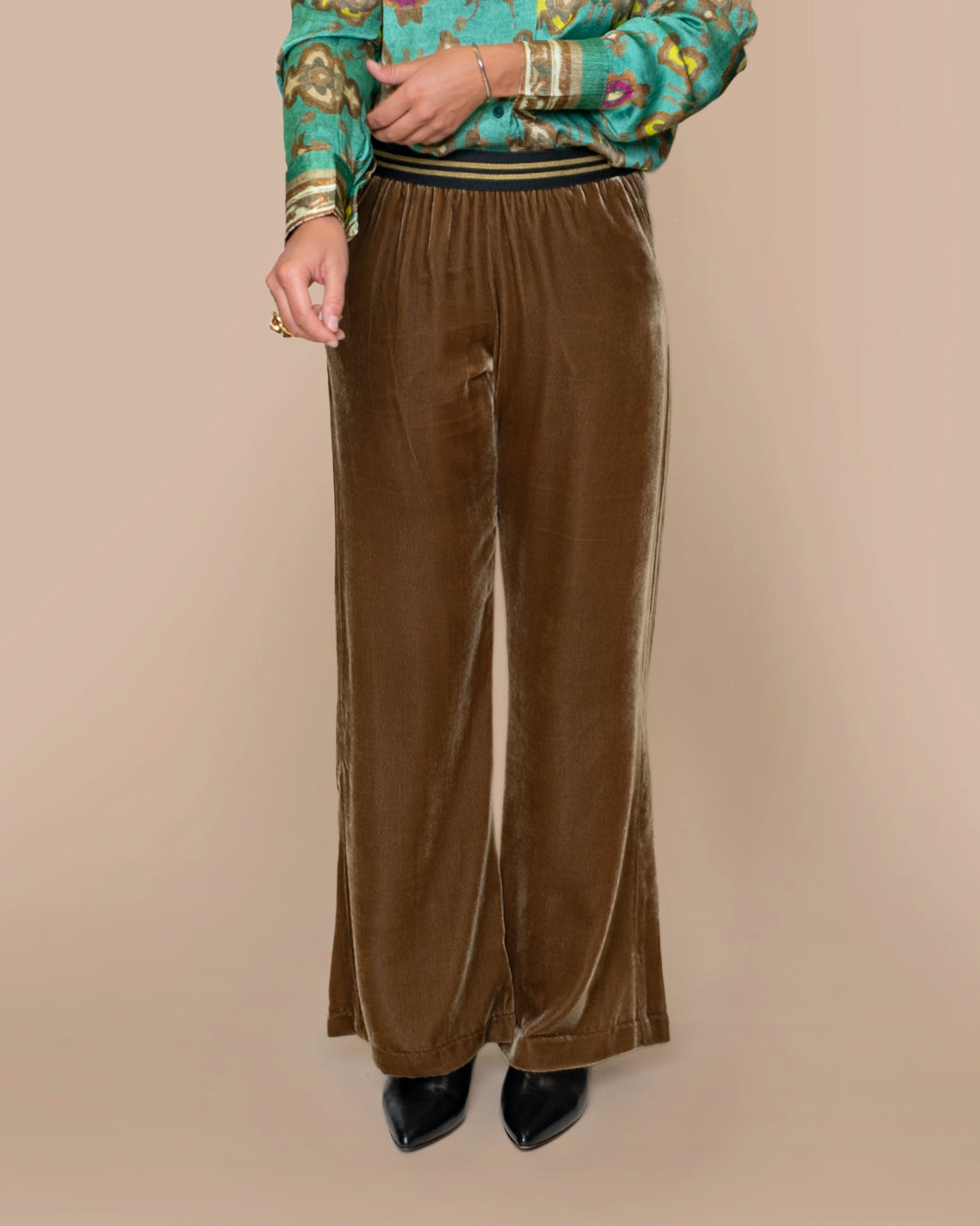 PANTALÓN TERCIOPELO DANCE CAMEL