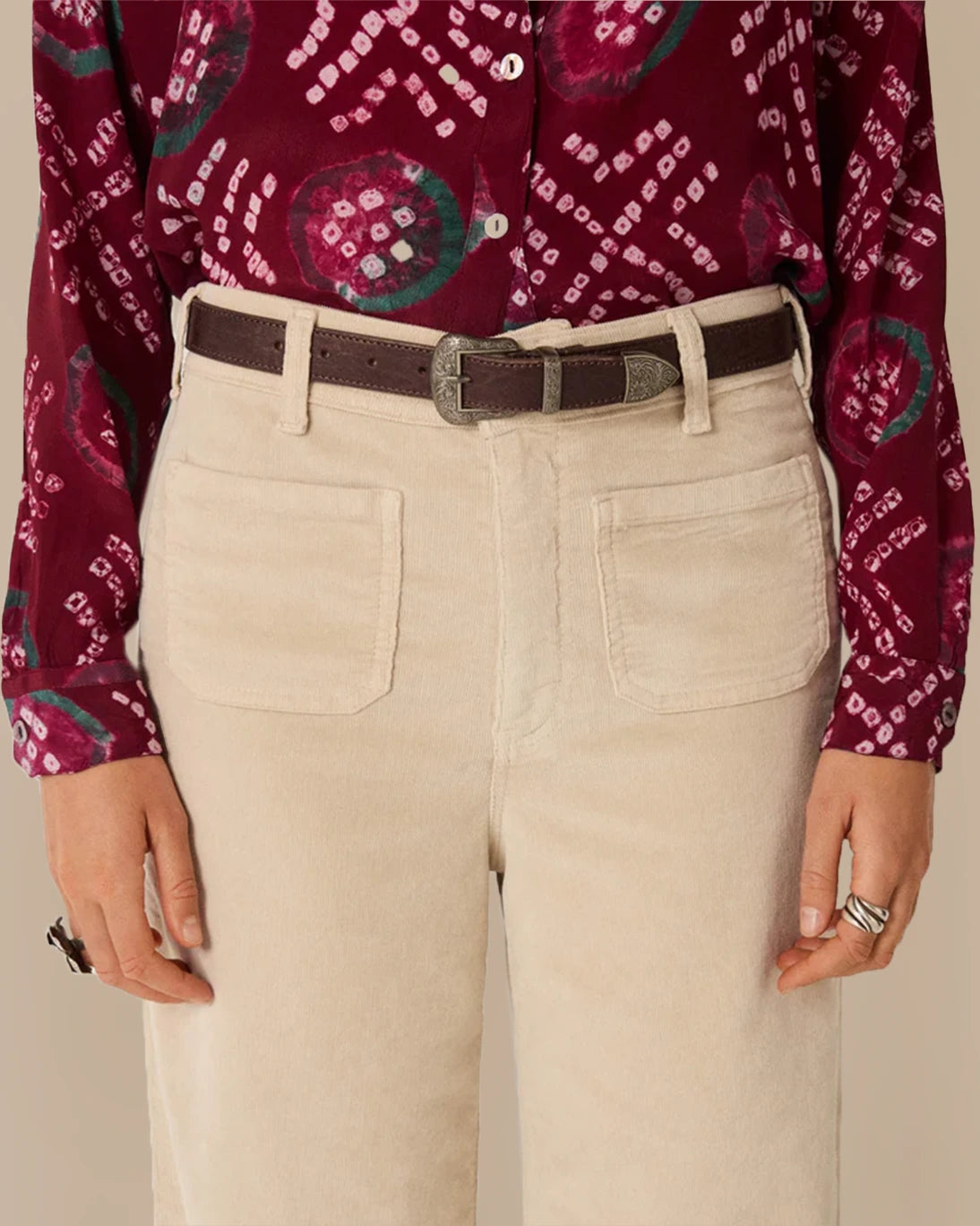 PANTALÓN ROMEO HUESO