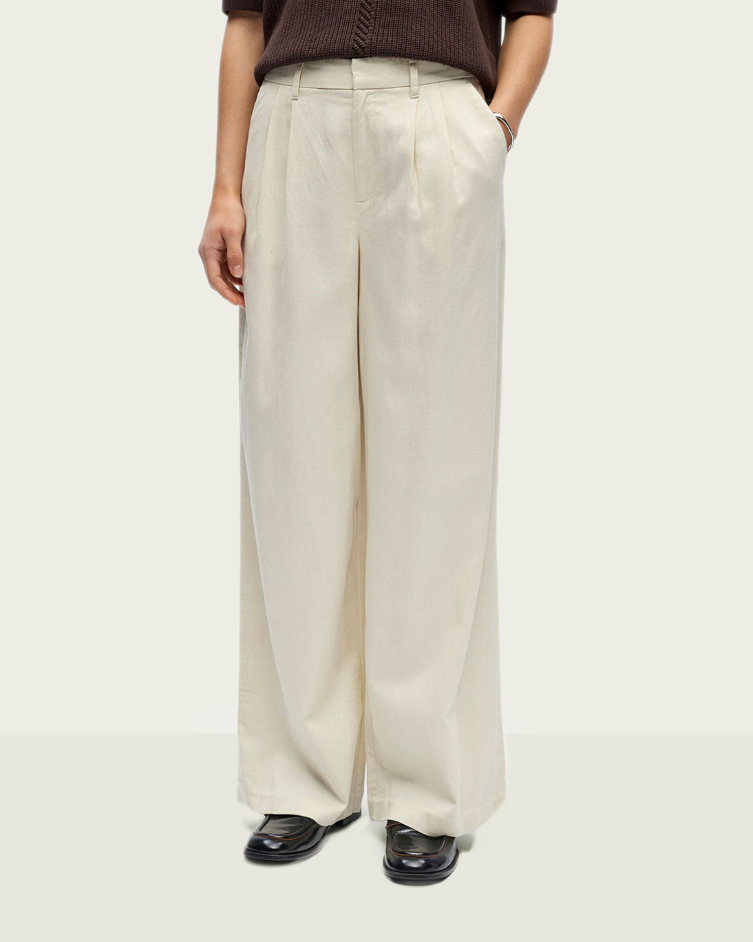 PANTALÓN OBJTUBA HUESO