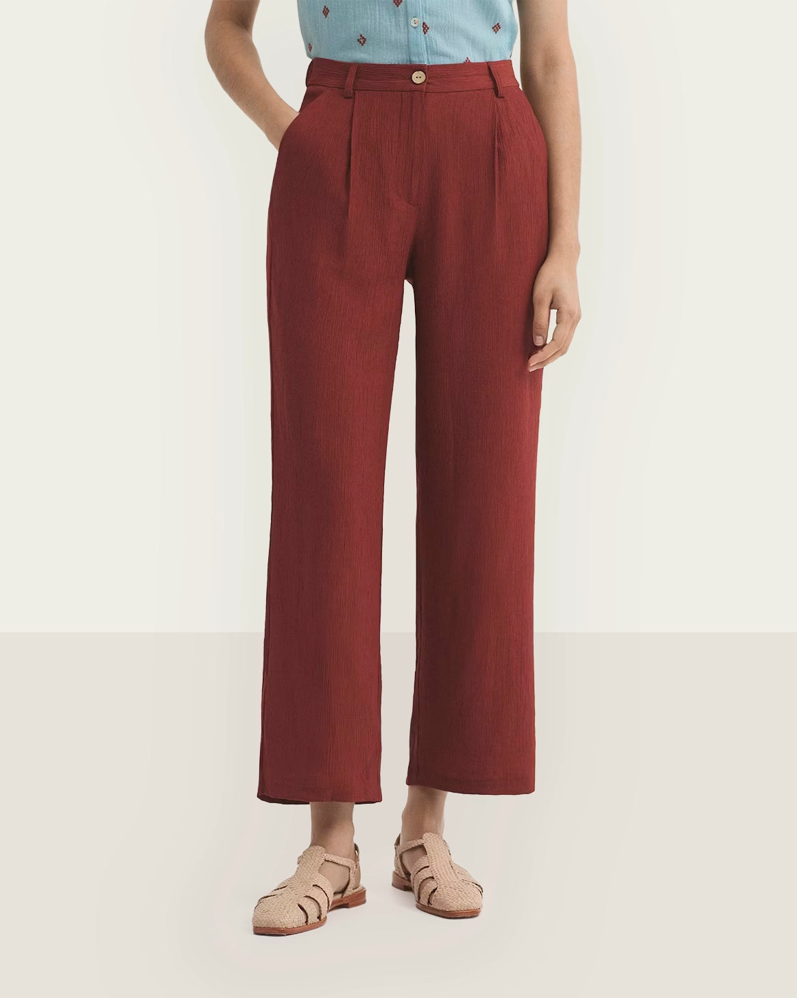 NICE THIGHS MUSLIN TROUSERS