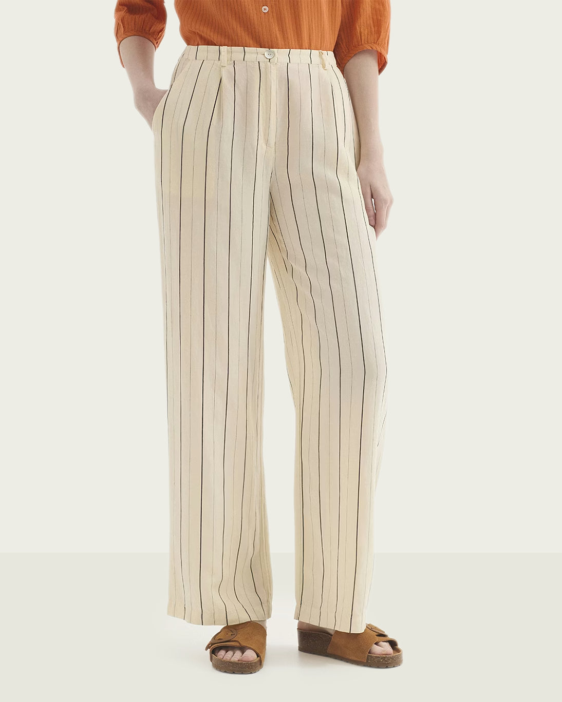 RAW STRIPED TROUSERS