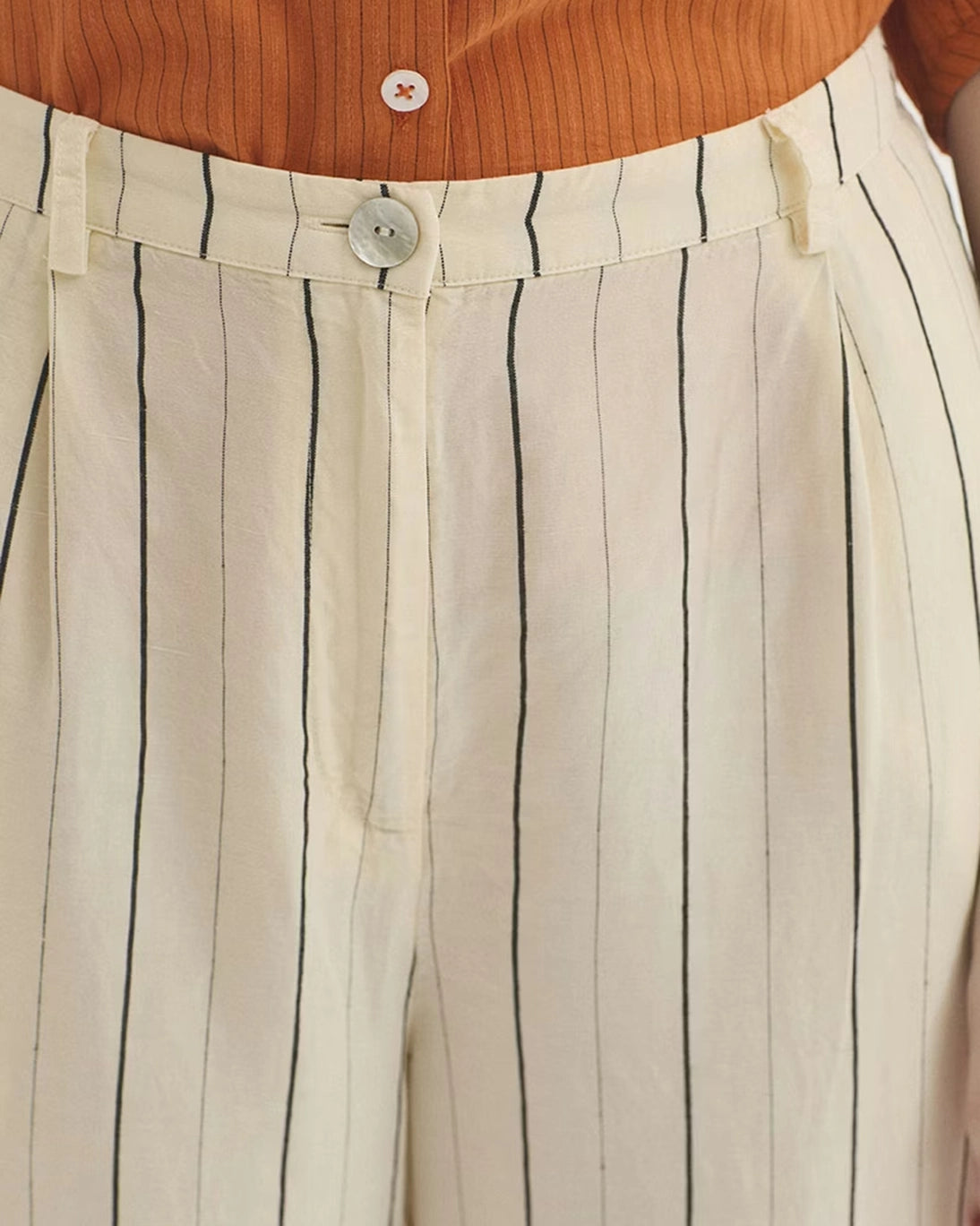 RAW STRIPED TROUSERS
