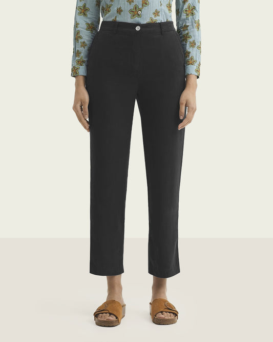 PANTALÓN TENCEL MARINO