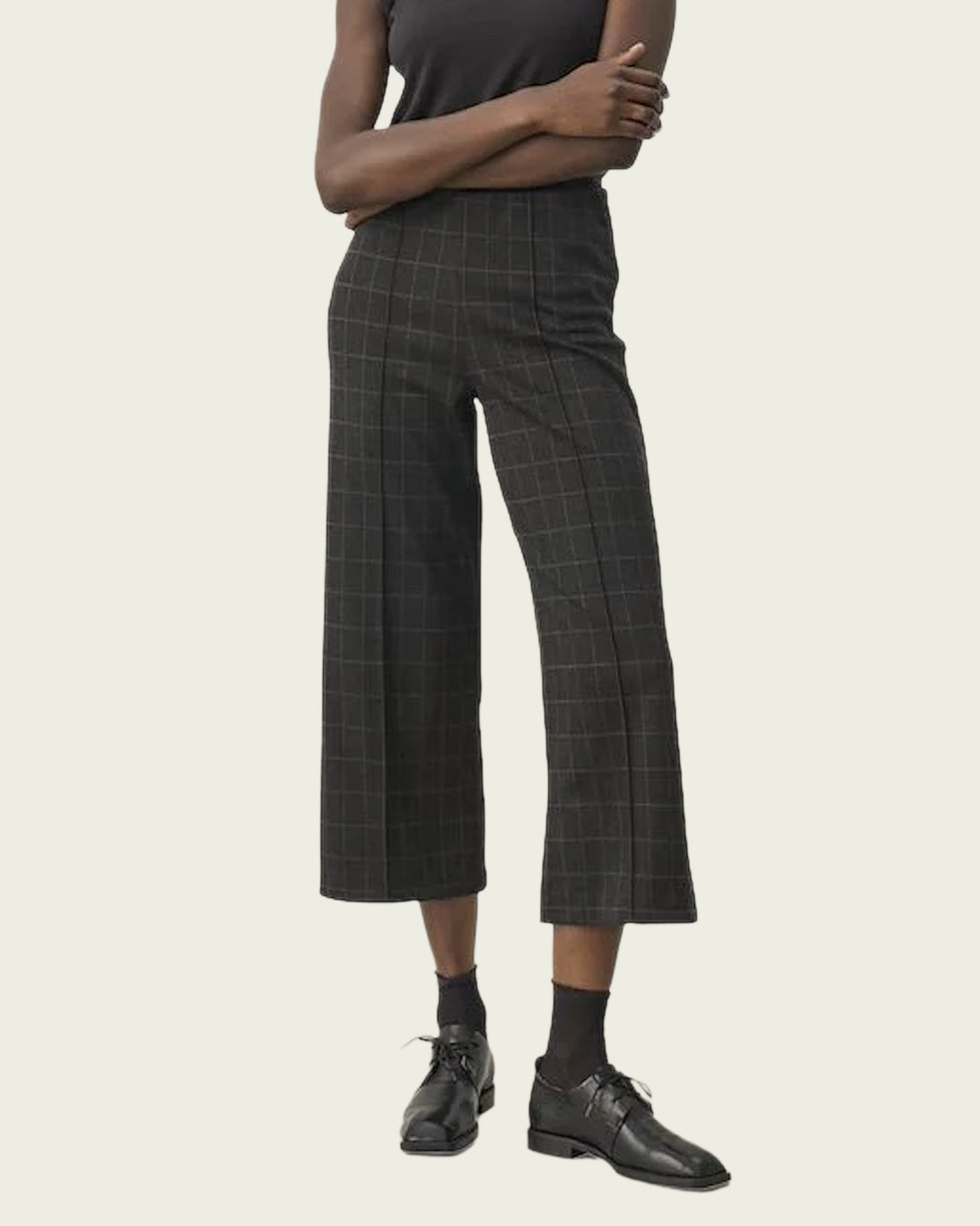 PANTALON ILISAN GRIS CUADROS