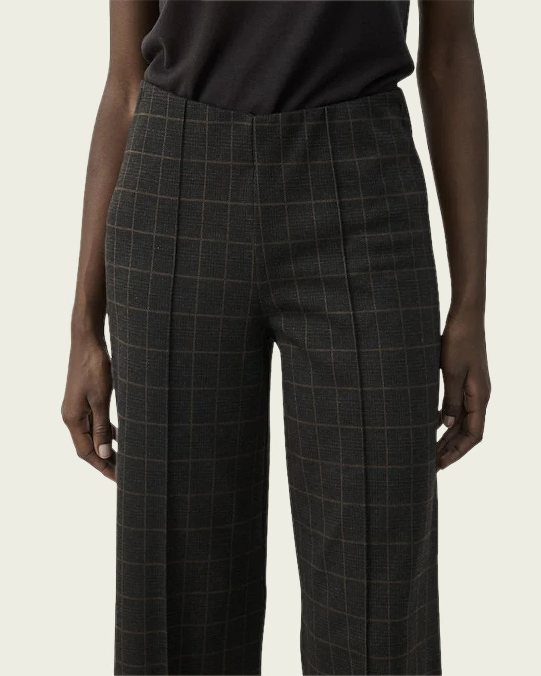 PANTALON ILISAN GRIS CUADROS