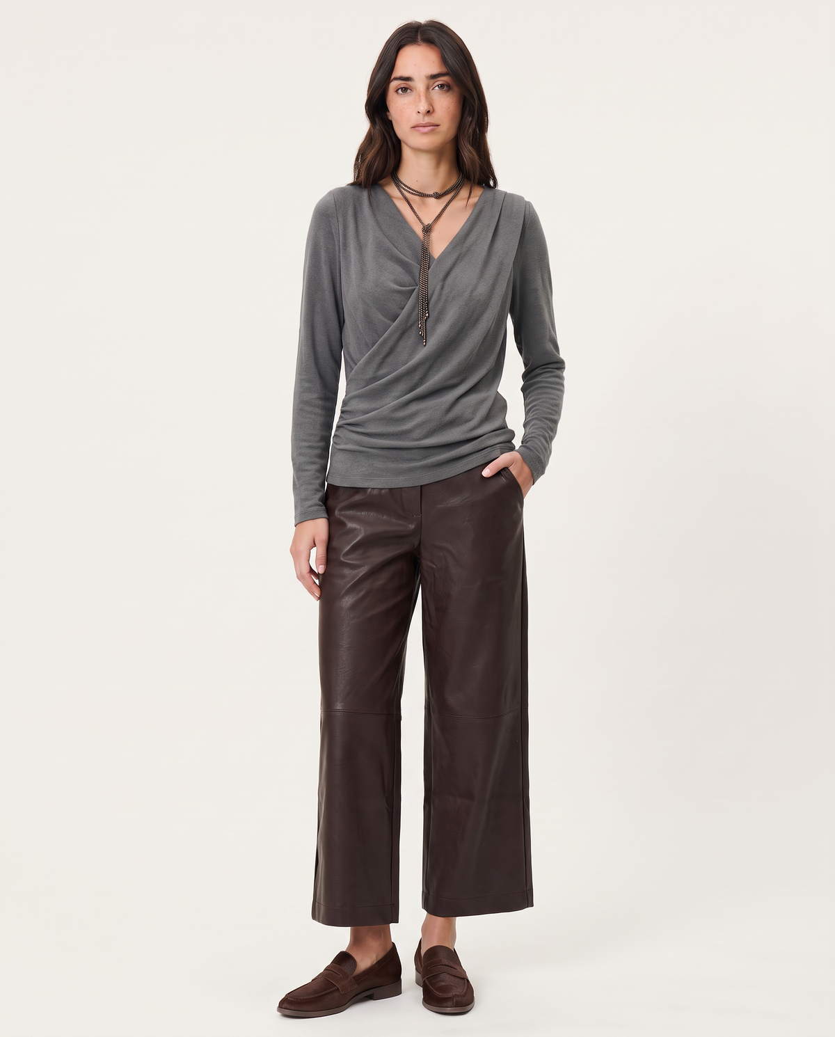 PANTALON CULOTTE MARRÓN