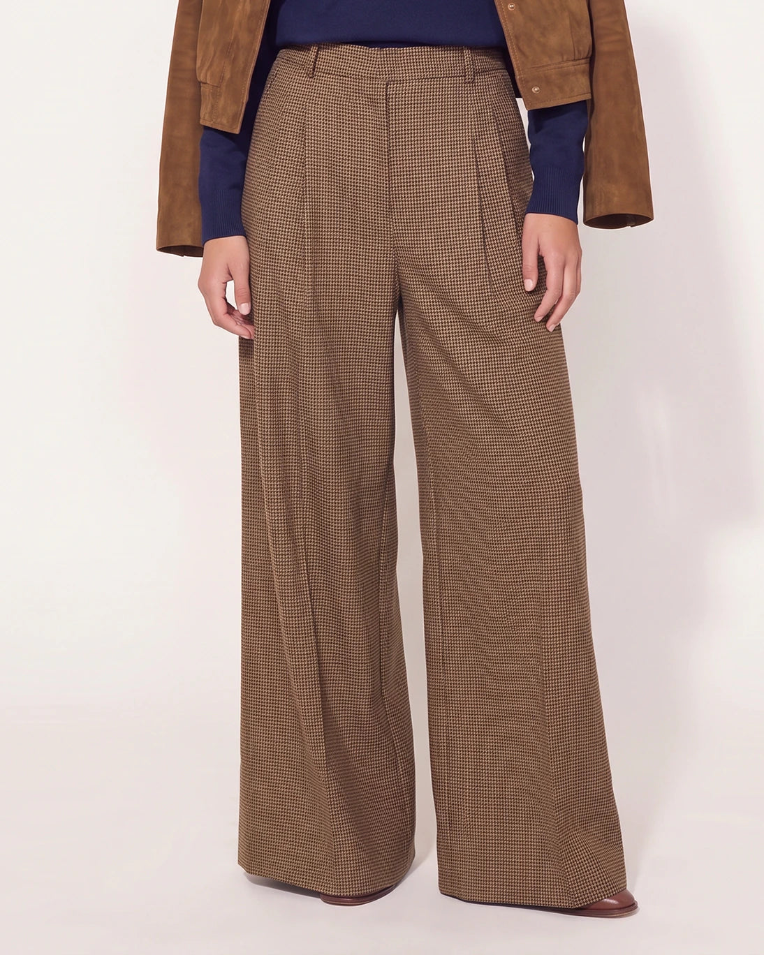 PANTALON ANCHO PATA DE GALLO