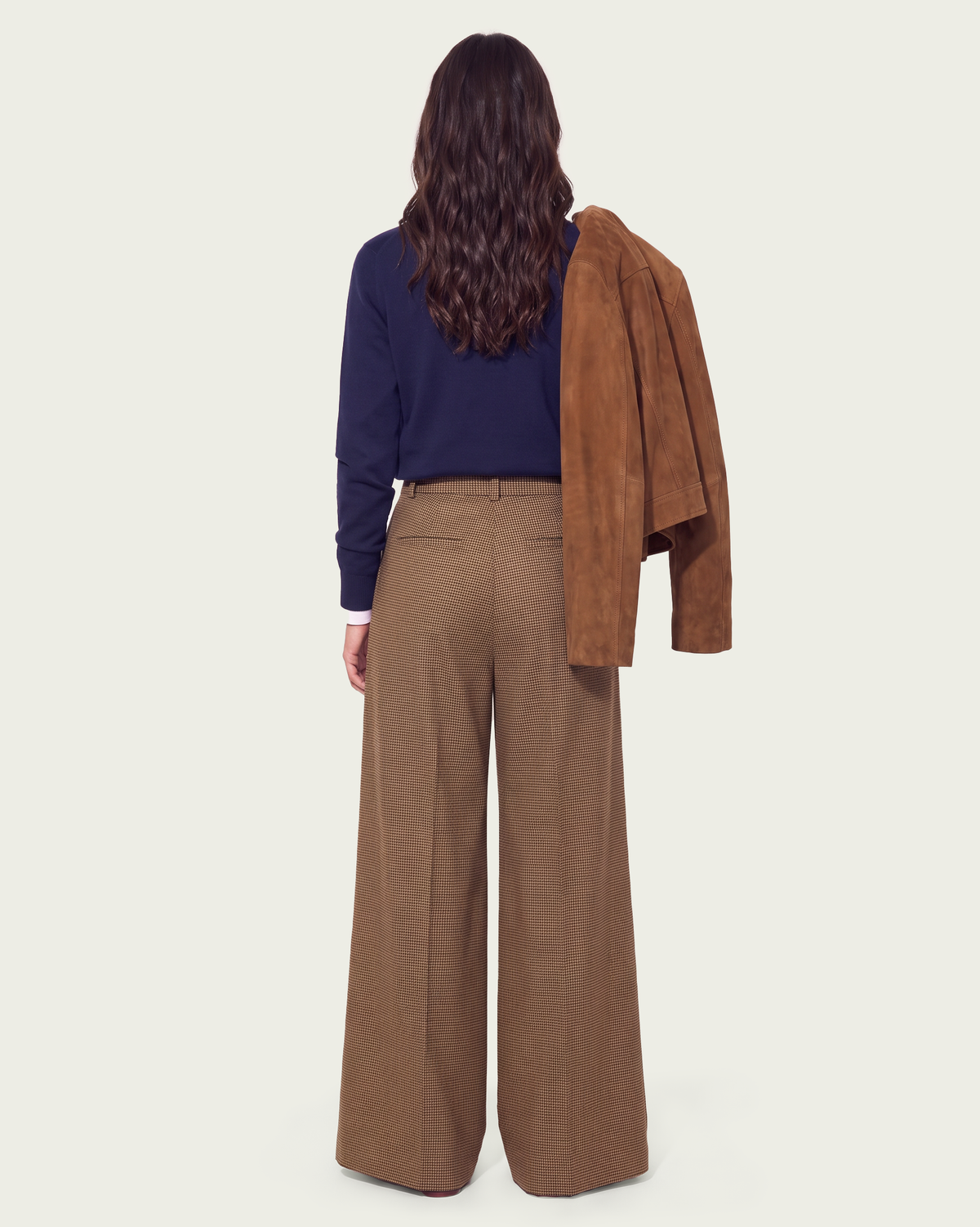 PANTALON ANCHO PATA DE GALLO