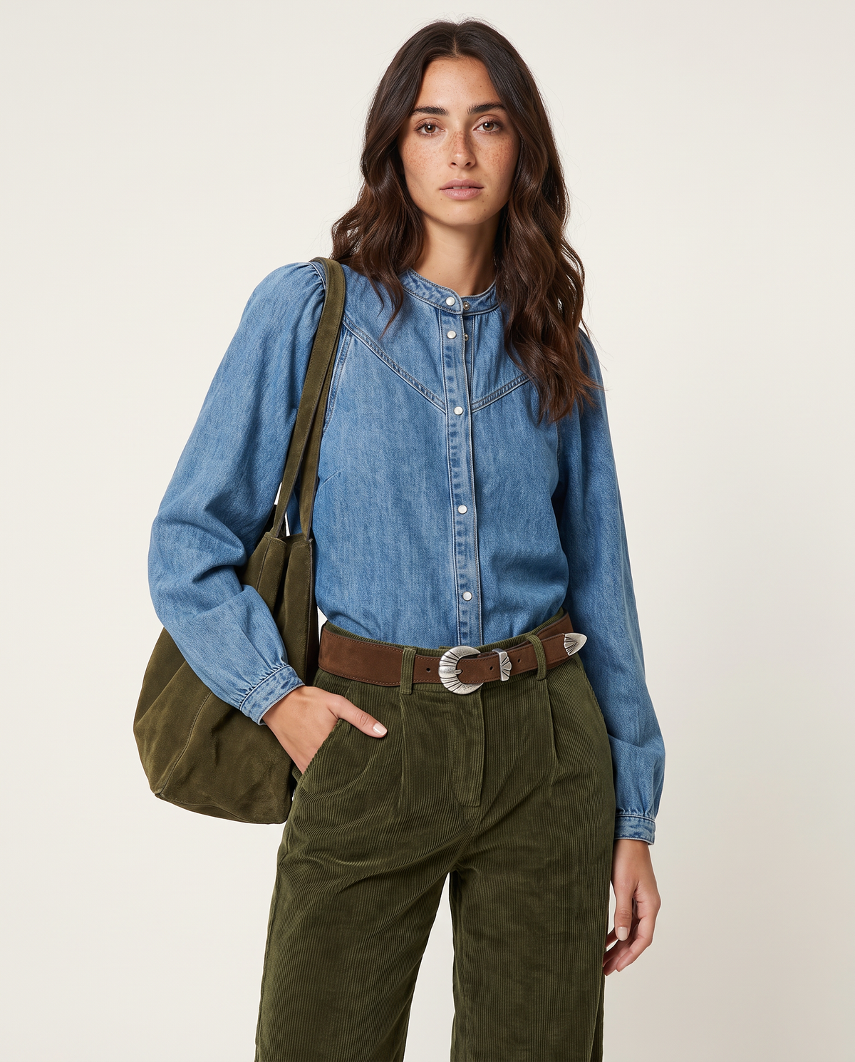 PANTALON PINZAS MICROPANA VERDE