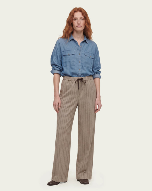 PANTALON WIDE LEG CORDWOOD