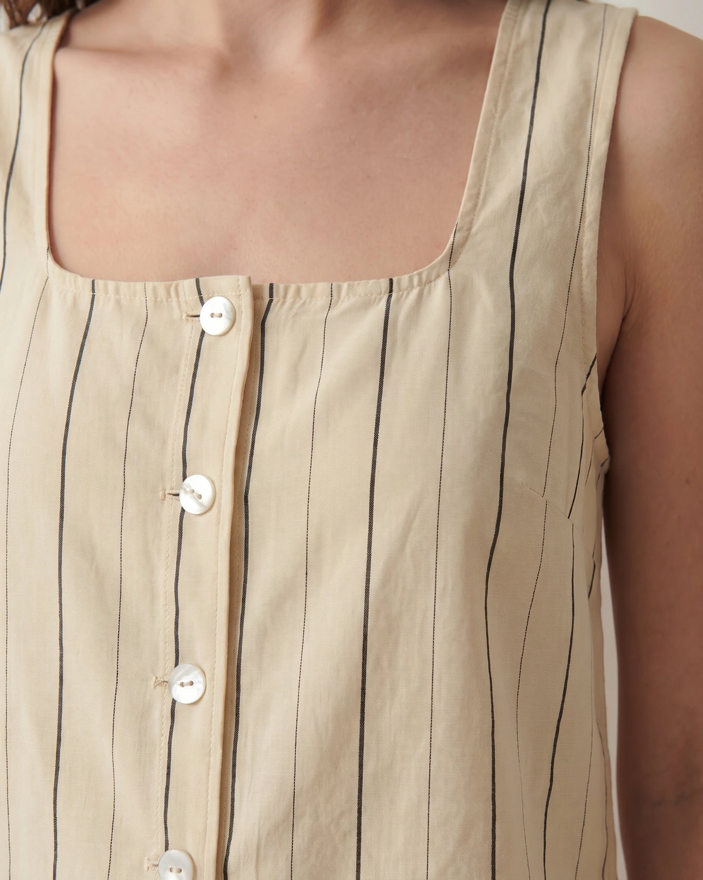 TOP BEIGE DE RAYAS