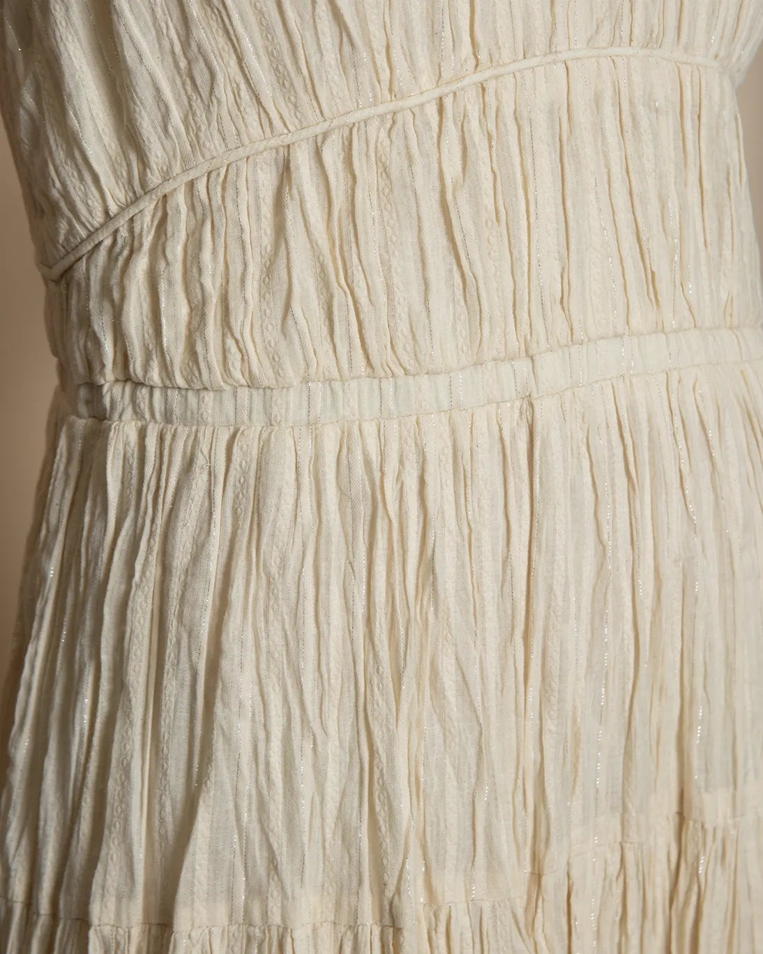 VESTIDO BLANCO ROTO