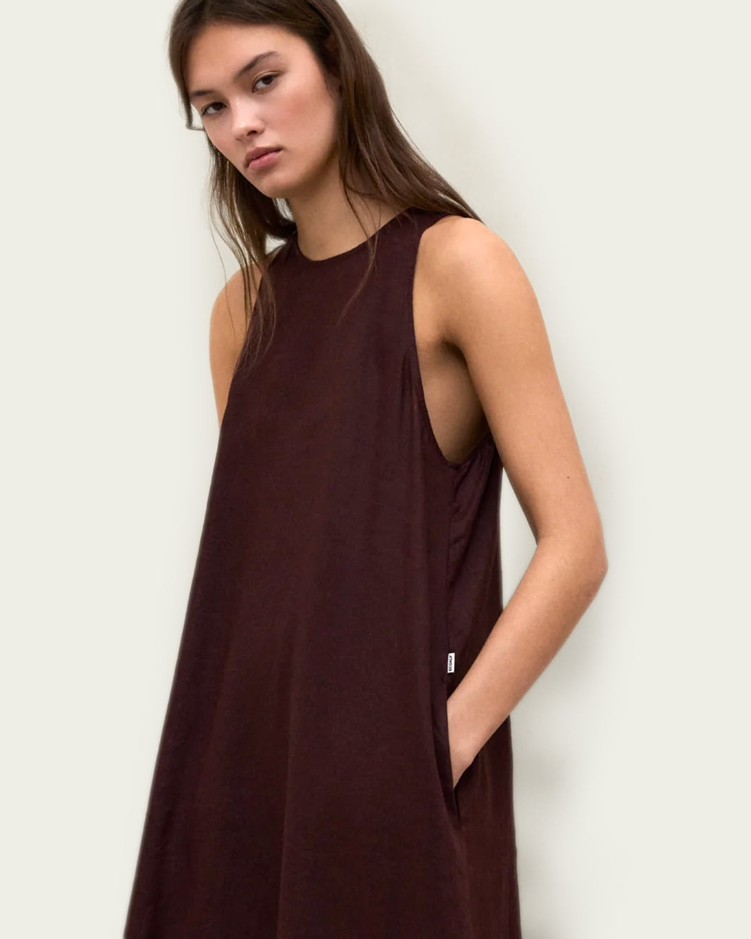 VESTIDO UKARA MARRÓN