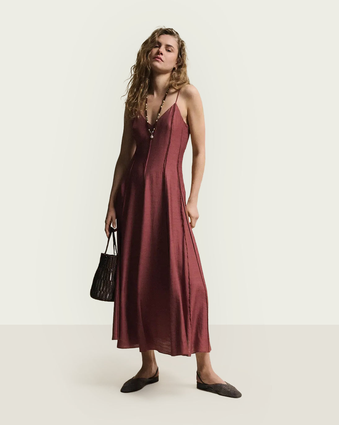 VESTIDO OFELIA TEJA