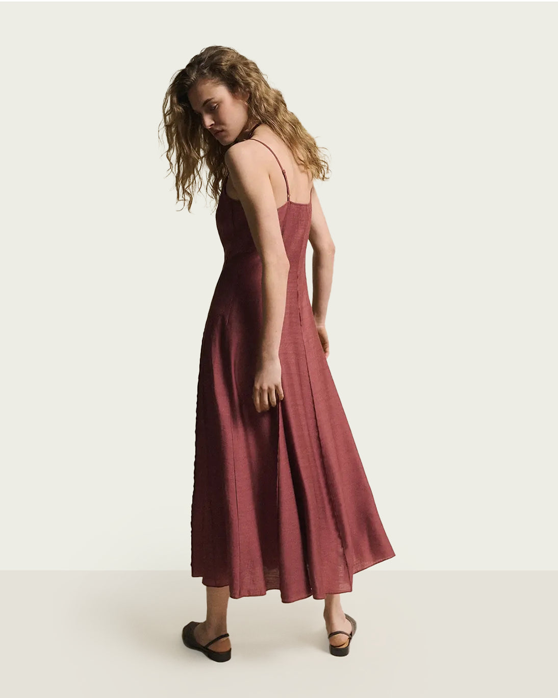 VESTIDO OFELIA TEJA