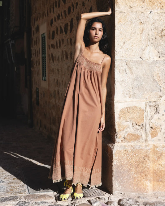 VESTIDO LEXIMA ARCILLA