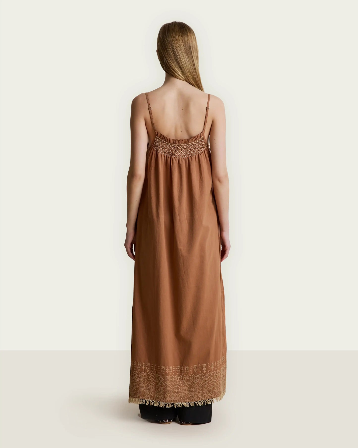 VESTIDO LEXIMA ARCILLA