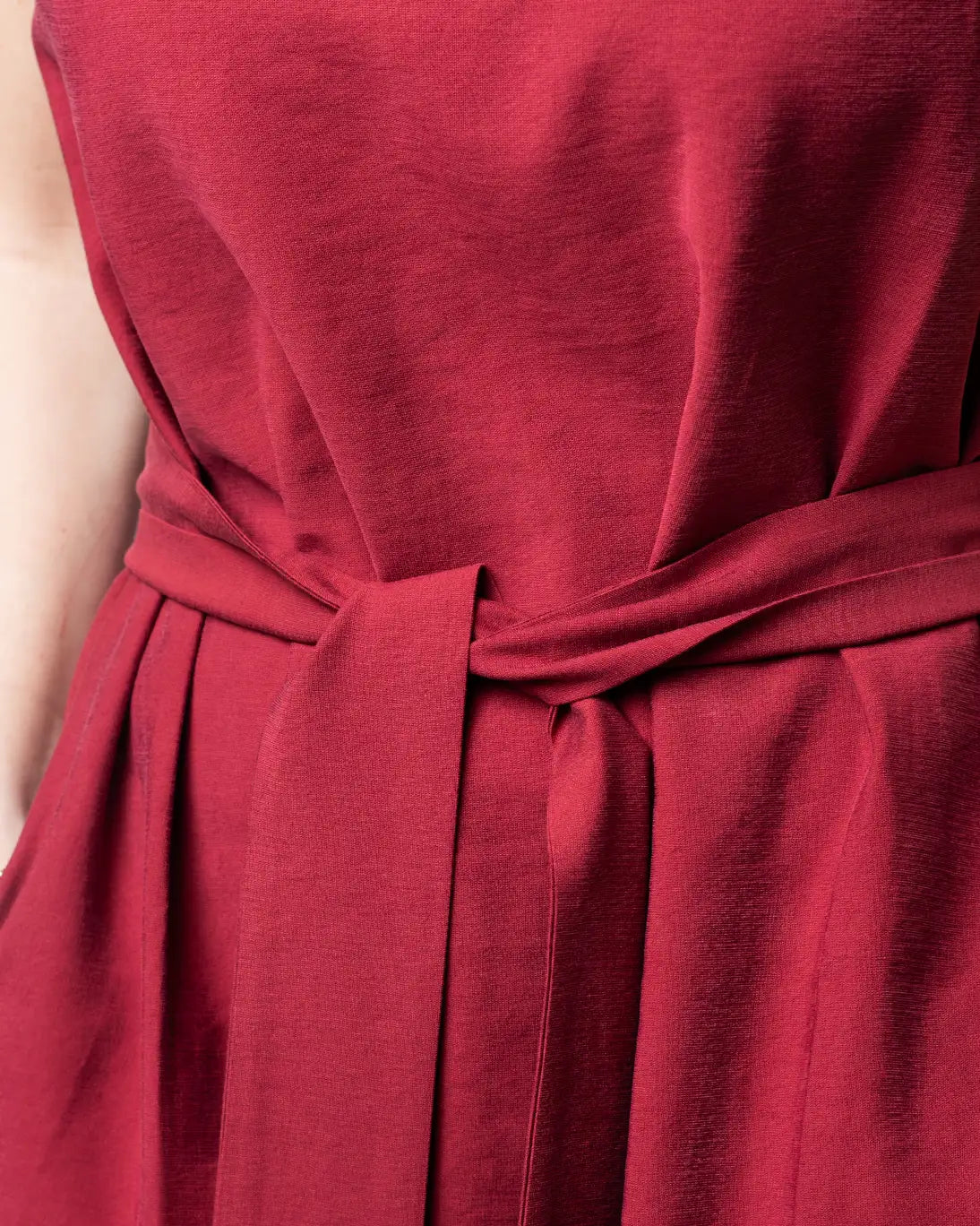 VESTIDO MOUTAKI BURDEOS