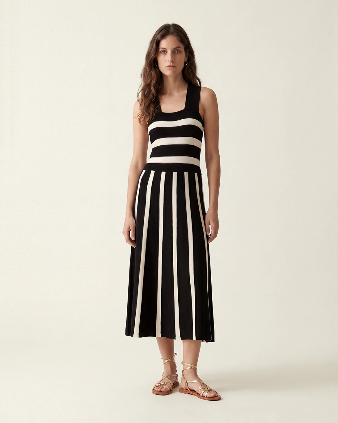 VESTIDO RAYAS TIRANTES