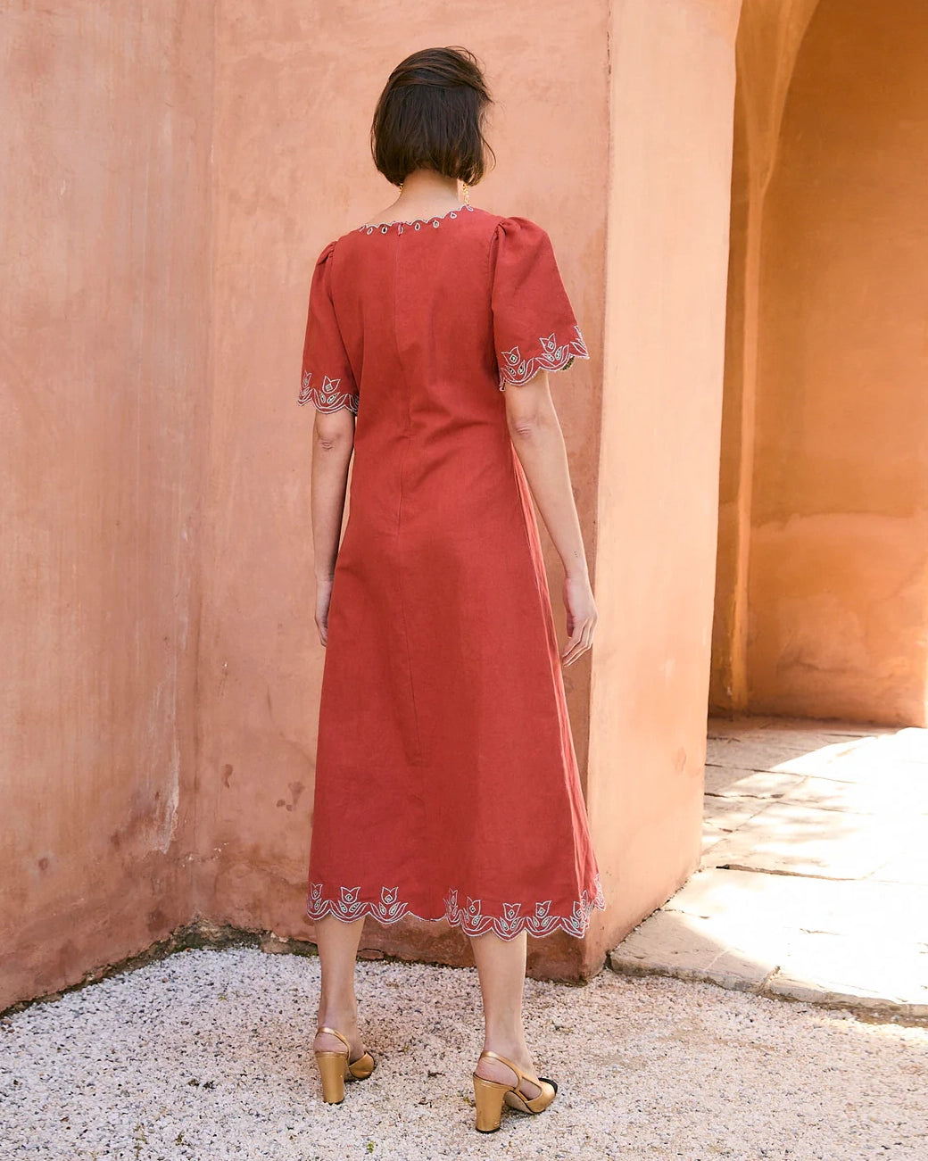 VESTIDO PEONIA TEJA