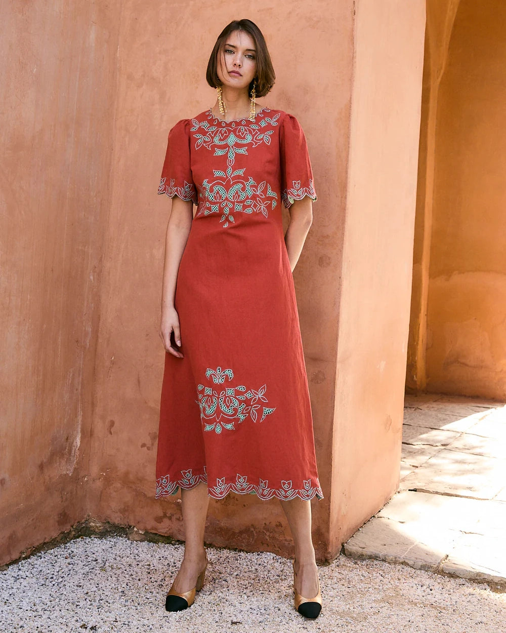 VESTIDO PEONIA TEJA