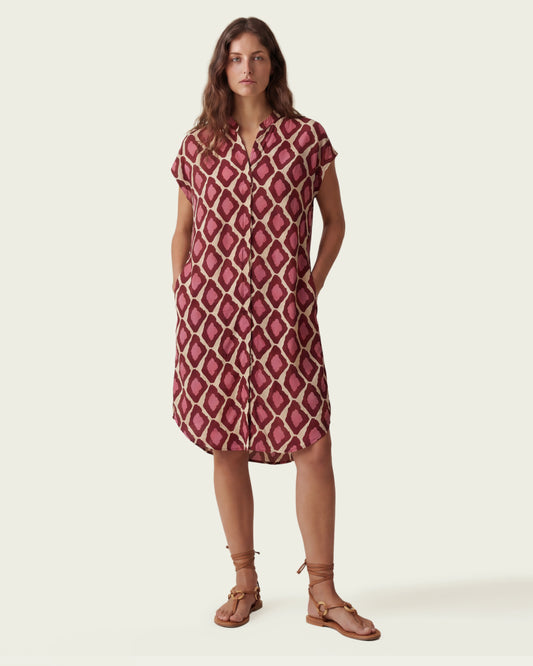 VESTIDO CAMISERO ROSA