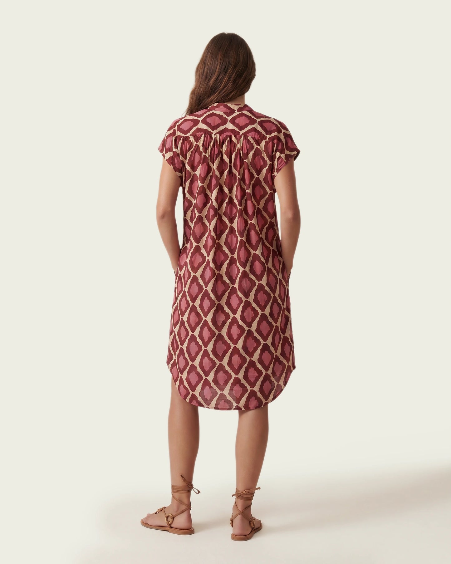 PINK SHIRT DRESS