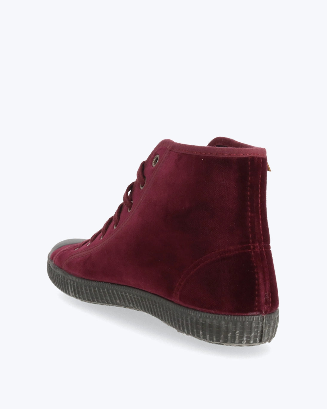 BURGUNDY VELVET BOOT