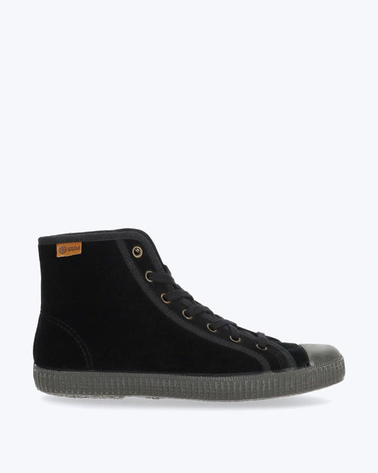 BOTA TERCIOPELO NEGRA