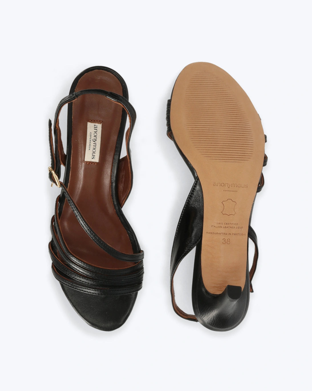 NAIA BLACK SANDALS