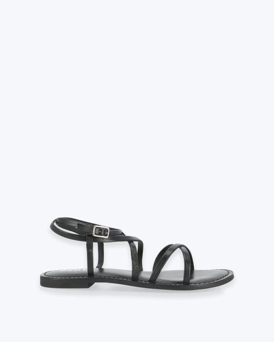 SANDALIA ELAINE CUERO NEGRO