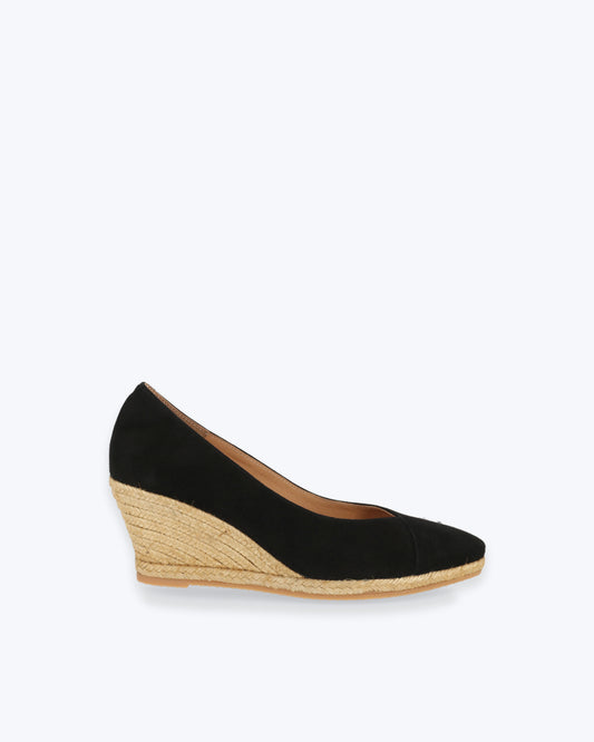 ZAPATOS CUÑA BONNY NEGRO