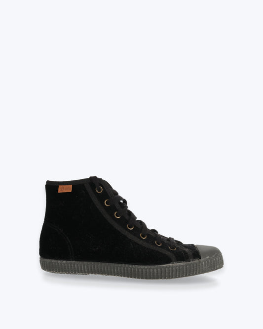 BOTA TERCIOPELO NEGRA